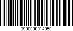 Código de barras (EAN, GTIN, SKU, ISBN): '9900000014858'