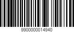 Código de barras (EAN, GTIN, SKU, ISBN): '9900000014940'