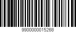 Código de barras (EAN, GTIN, SKU, ISBN): '9900000015268'
