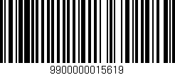 Código de barras (EAN, GTIN, SKU, ISBN): '9900000015619'
