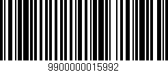 Código de barras (EAN, GTIN, SKU, ISBN): '9900000015992'