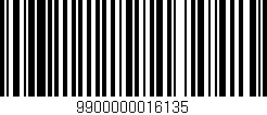 Código de barras (EAN, GTIN, SKU, ISBN): '9900000016135'