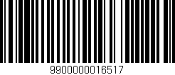 Código de barras (EAN, GTIN, SKU, ISBN): '9900000016517'