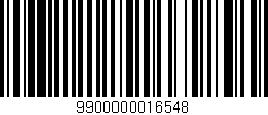 Código de barras (EAN, GTIN, SKU, ISBN): '9900000016548'