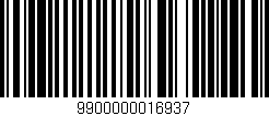 Código de barras (EAN, GTIN, SKU, ISBN): '9900000016937'