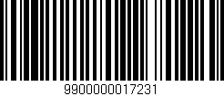Código de barras (EAN, GTIN, SKU, ISBN): '9900000017231'