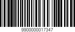 Código de barras (EAN, GTIN, SKU, ISBN): '9900000017347'