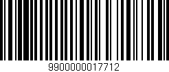 Código de barras (EAN, GTIN, SKU, ISBN): '9900000017712'