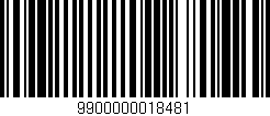 Código de barras (EAN, GTIN, SKU, ISBN): '9900000018481'