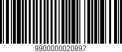 Código de barras (EAN, GTIN, SKU, ISBN): '9900000020897'