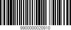 Código de barras (EAN, GTIN, SKU, ISBN): '9900000020910'