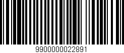 Código de barras (EAN, GTIN, SKU, ISBN): '9900000022891'