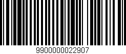 Código de barras (EAN, GTIN, SKU, ISBN): '9900000022907'