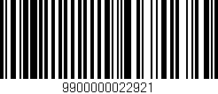 Código de barras (EAN, GTIN, SKU, ISBN): '9900000022921'