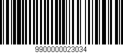 Código de barras (EAN, GTIN, SKU, ISBN): '9900000023034'
