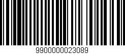 Código de barras (EAN, GTIN, SKU, ISBN): '9900000023089'