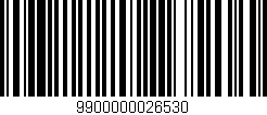 Código de barras (EAN, GTIN, SKU, ISBN): '9900000026530'