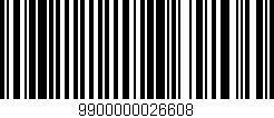 Código de barras (EAN, GTIN, SKU, ISBN): '9900000026608'