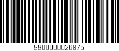 Código de barras (EAN, GTIN, SKU, ISBN): '9900000026875'
