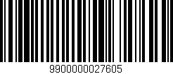Código de barras (EAN, GTIN, SKU, ISBN): '9900000027605'