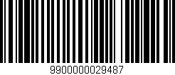 Código de barras (EAN, GTIN, SKU, ISBN): '9900000029487'