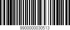 Código de barras (EAN, GTIN, SKU, ISBN): '9900000030513'