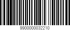 Código de barras (EAN, GTIN, SKU, ISBN): '9900000032210'