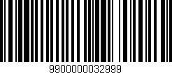 Código de barras (EAN, GTIN, SKU, ISBN): '9900000032999'