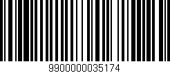 Código de barras (EAN, GTIN, SKU, ISBN): '9900000035174'