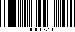 Código de barras (EAN, GTIN, SKU, ISBN): '9900000035228'