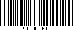 Código de barras (EAN, GTIN, SKU, ISBN): '9900000036898'