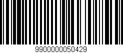 Código de barras (EAN, GTIN, SKU, ISBN): '9900000050429'