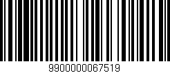 Código de barras (EAN, GTIN, SKU, ISBN): '9900000067519'