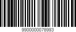 Código de barras (EAN, GTIN, SKU, ISBN): '9900000078993'