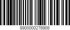 Código de barras (EAN, GTIN, SKU, ISBN): '9900000278908'