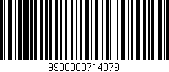 Código de barras (EAN, GTIN, SKU, ISBN): '9900000714079'
