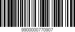 Código de barras (EAN, GTIN, SKU, ISBN): '9900000770907'