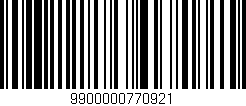 Código de barras (EAN, GTIN, SKU, ISBN): '9900000770921'