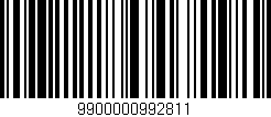 Código de barras (EAN, GTIN, SKU, ISBN): '9900000992811'