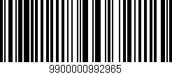Código de barras (EAN, GTIN, SKU, ISBN): '9900000992965'