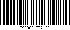 Código de barras (EAN, GTIN, SKU, ISBN): '9900001072123'