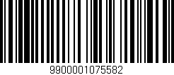 Código de barras (EAN, GTIN, SKU, ISBN): '9900001075582'