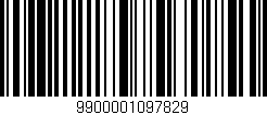 Código de barras (EAN, GTIN, SKU, ISBN): '9900001097829'