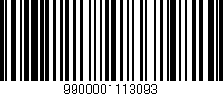 Código de barras (EAN, GTIN, SKU, ISBN): '9900001113093'