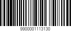 Código de barras (EAN, GTIN, SKU, ISBN): '9900001113130'