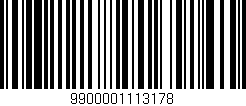 Código de barras (EAN, GTIN, SKU, ISBN): '9900001113178'