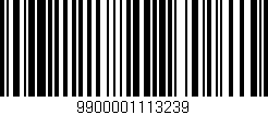 Código de barras (EAN, GTIN, SKU, ISBN): '9900001113239'
