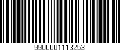 Código de barras (EAN, GTIN, SKU, ISBN): '9900001113253'