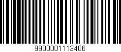 Código de barras (EAN, GTIN, SKU, ISBN): '9900001113406'