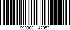 Código de barras (EAN, GTIN, SKU, ISBN): '9900001147357'